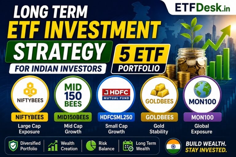 Long Term ETF Investment Strategy for Indian Investors (5 ETF Portfolio)